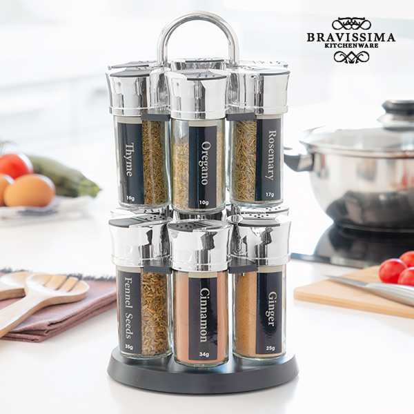 Bravissima Kitchen Fűszertartó 12 Fűszerrel Bravissima Kitchen Fűszertartó 12 Fűszerrel