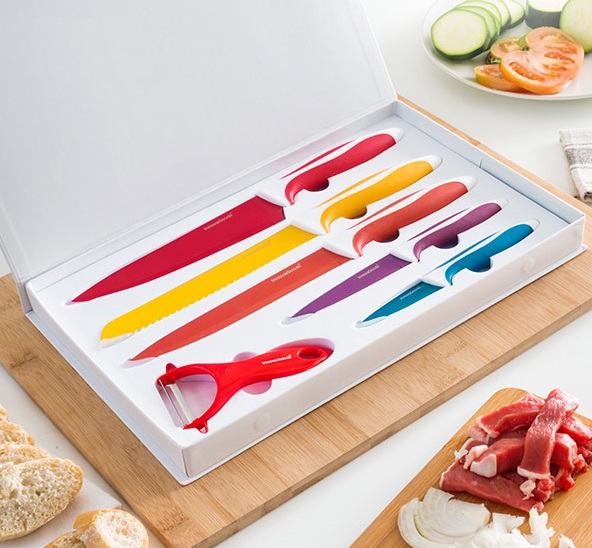 InnovaGoods Kerámia Kés és Hámozó Készlet (6 darab) InnovaGoods Kerámia Kés és Hámozó Készlet (6 darab)