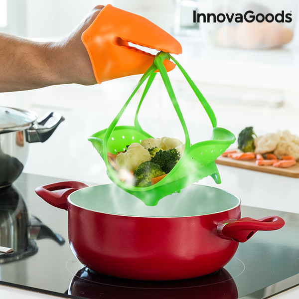 InnovaGoods Összecsukható Szilikon Párolóedény InnovaGoods Összecsukható Szilikon Párolóedény