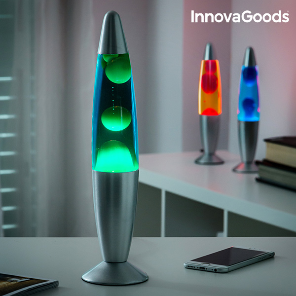 InnovaGoods Magma Lávalámpa 25W - Kék InnovaGoods Magma Lávalámpa 25W - Kék
