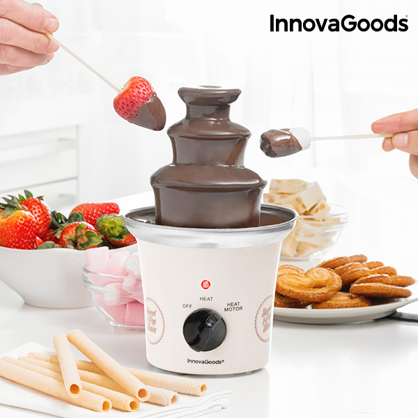 InnovaGoods Sweet & Pop Times Csokoládéfondü Készítő 70W Fehér Acél InnovaGoods Sweet & Pop Times Csokoládéfondü Készítő 70W Fehér Acél